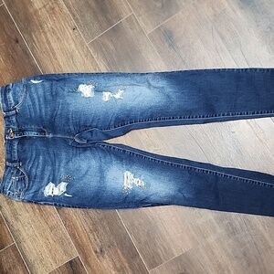 Chico Platinum Blue Jeggings sz 1 (8)